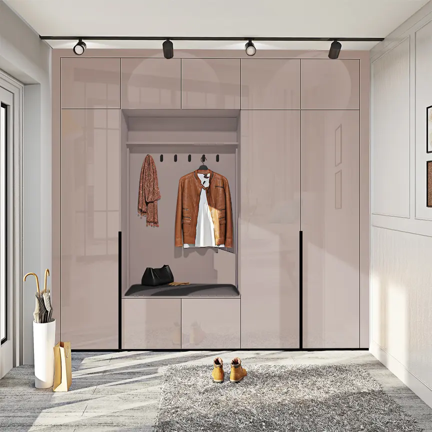 Прихожая Comfort Mebel Flex ВТ-4086 ДСП Eko 2.5m (Toffee Gloss)
