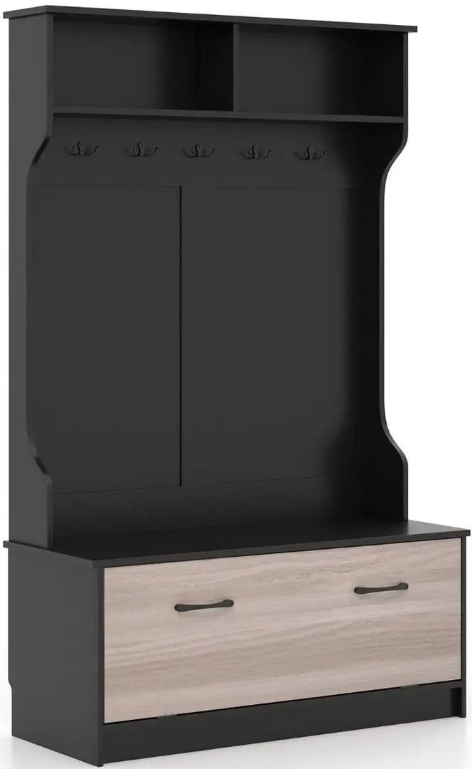 Прихожая Costway HU10448DK (Black)