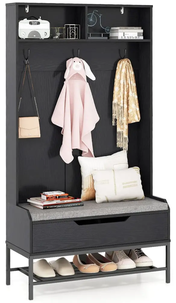 Прихожая Costway JV11461DK (Black)