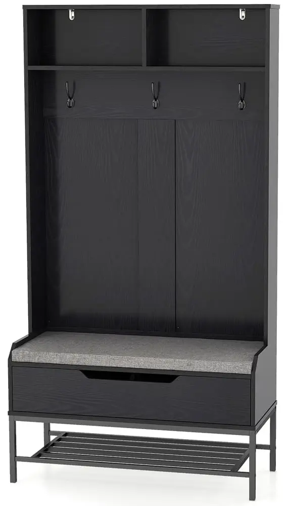 Прихожая Costway JV11461DK (Black)