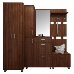 Прихожая Fabrik Home Madlen 2100 (Орех Каменный) Thumb