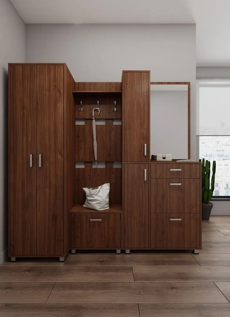 Прихожая Fabrik Home Madlen 2100 (Орех Каменный) - 8