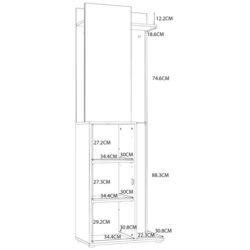 Прихожая Fortuna Areel 60x179.7x32.3 (Sonoma Oak/White) Thumb