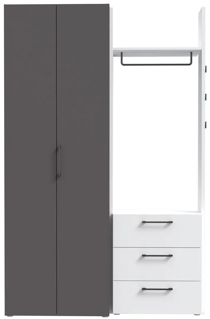 Прихожая Fortuna Constantin 134.2x207.8x51.7 (Grey/White) - 4