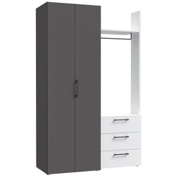 Прихожая Fortuna Constantin 134.2x207.8x51.7 (Grey/White) Thumb