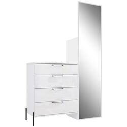 Прихожая Fortuna Elzzan 115.1x185.5x41.5 (White/White Gloss) Thumb