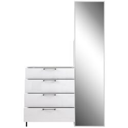 Прихожая Fortuna Elzzan 115.1x185.5x41.5 (White/White Gloss) Thumb