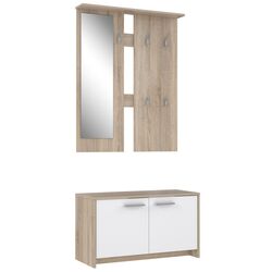 Прихожая Fortuna Foxi 82.9x180x34.5 (Sonoma Oak/White) Thumb