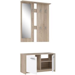 Прихожая Fortuna Foxi 82.9x180x34.5 (Sonoma Oak/White) Thumb