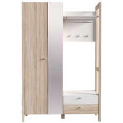 Прихожая Fortuna Hoyvik 131.1x200.1x41.2 (Sonoma Oak/White) Thumb