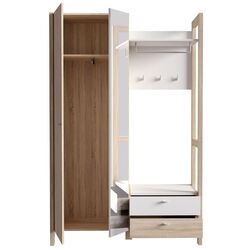 Прихожая Fortuna Hoyvik 131.1x200.1x41.2 (Sonoma Oak/White) Thumb