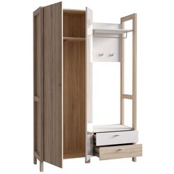 Прихожая Fortuna Hoyvik 131.1x200.1x41.2 (Sonoma Oak/White) Thumb