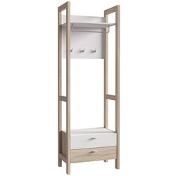 Прихожая Fortuna Hoyvik 66.4x200.1x41.2 (Sonoma Oak/White) Thumb