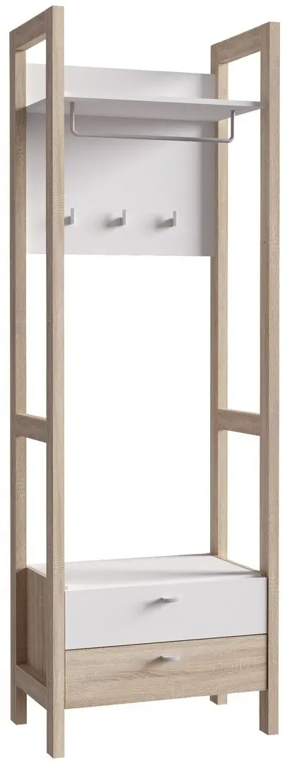 Прихожая Fortuna Hoyvik 66.4x200.1x41.2 (Sonoma Oak/White) - 4