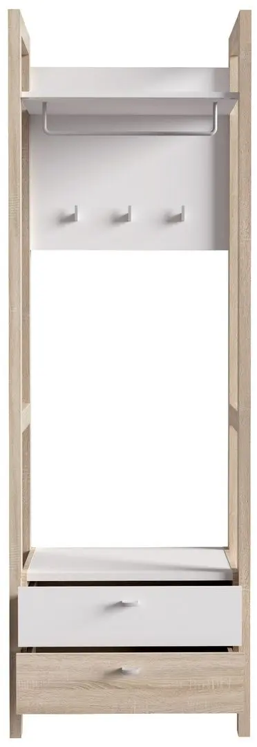 Прихожая Fortuna Hoyvik 66.4x200.1x41.2 (Sonoma Oak/White) - 5