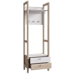 Прихожая Fortuna Hoyvik 66.4x200.1x41.2 (Sonoma Oak/White) Thumb