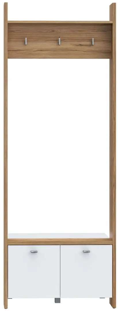 Antreu Fortuna Ranya 74.1x203x42 (Catania Oak/White) - 3