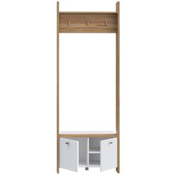 Antreu Fortuna Ranya 74.1x203x42 (Catania Oak/White) Thumb