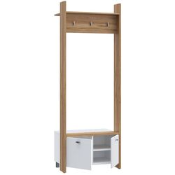 Antreu Fortuna Ranya 74.1x203x42 (Catania Oak/White) Thumb