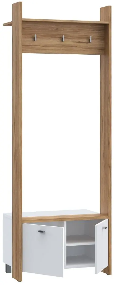 Antreu Fortuna Ranya 74.1x203x42 (Catania Oak/White) - 6