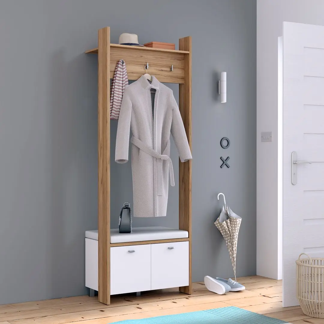 Antreu Fortuna Ranya 74.1x203x42 (Catania Oak/White)