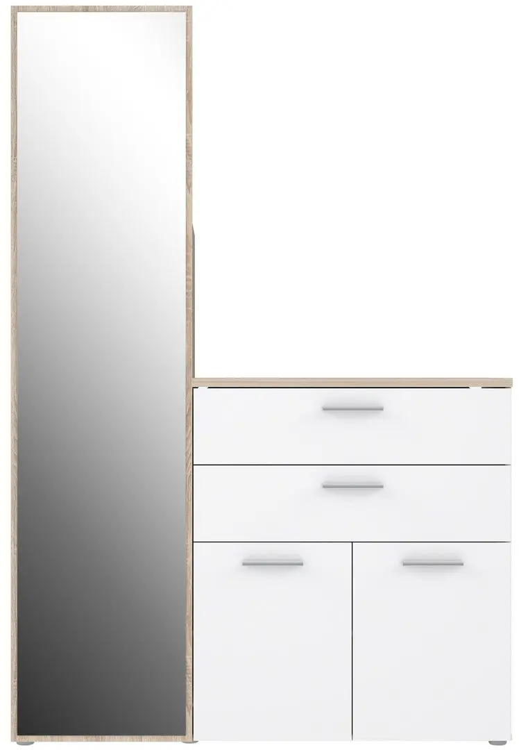 Прихожая Fortuna Yaskier 125x184.7x41.3 (Sonoma Oak/White) - 4