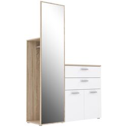 Прихожая Fortuna Yaskier 125x184.7x41.3 (Sonoma Oak/White) Thumb