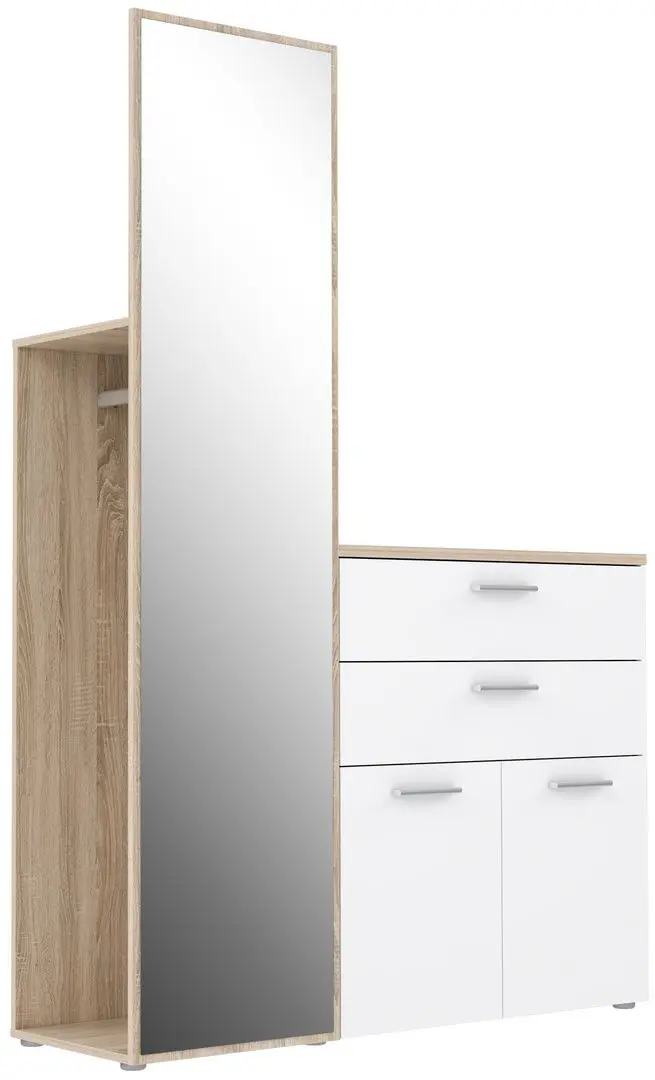 Прихожая Fortuna Yaskier 125x184.7x41.3 (Sonoma Oak/White) - 5