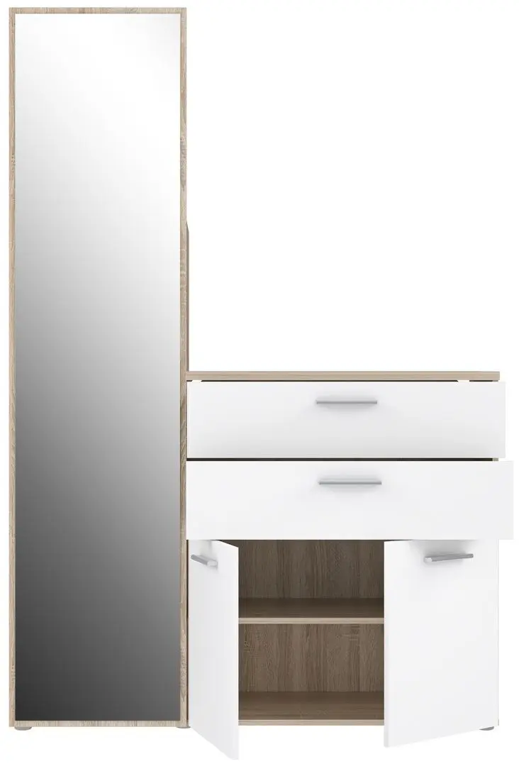 Прихожая Fortuna Yaskier 125x184.7x41.3 (Sonoma Oak/White) - 6