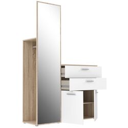 Прихожая Fortuna Yaskier 125x184.7x41.3 (Sonoma Oak/White) Thumb