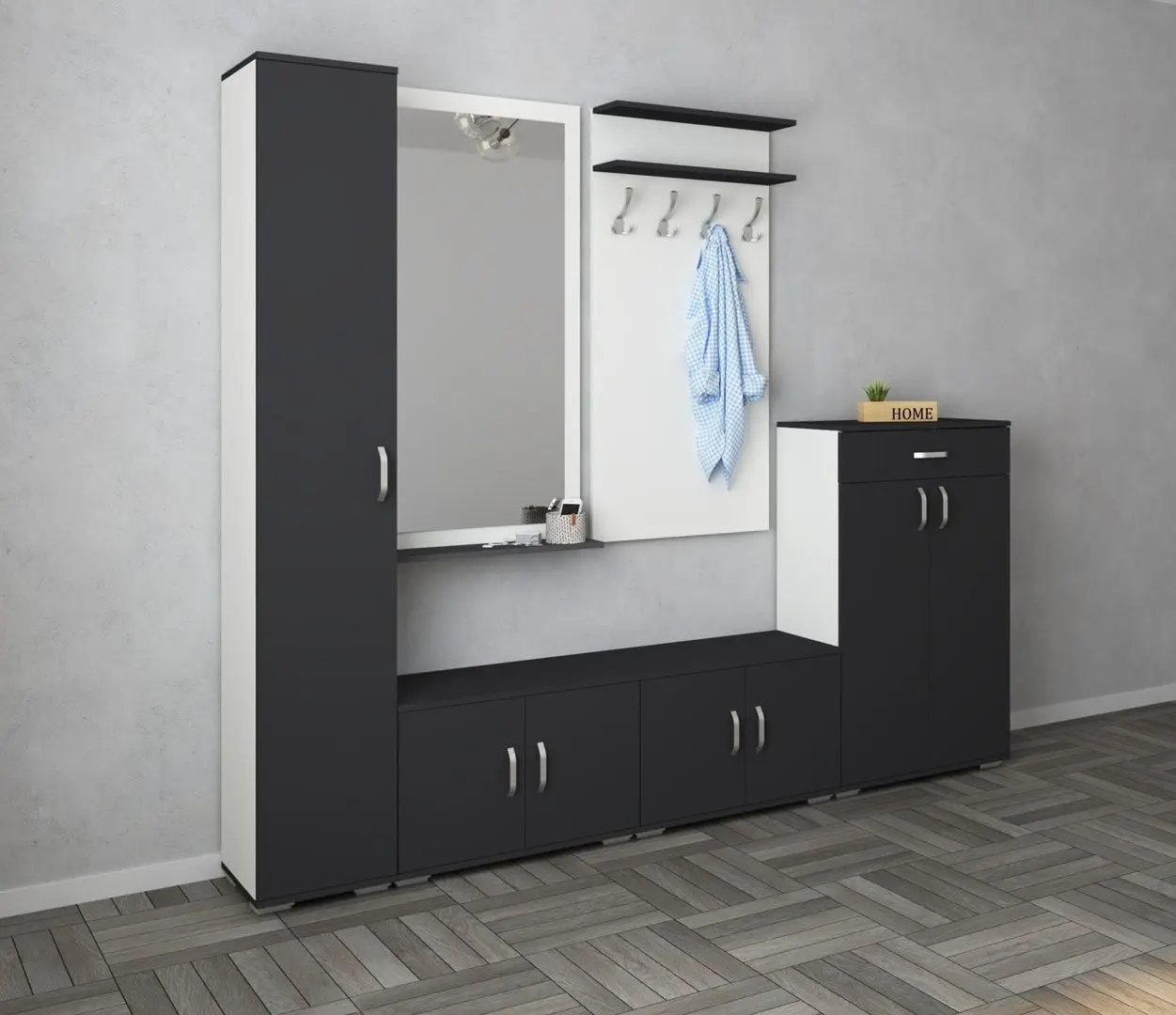 Прихожая Haaus Como V4 (Anthracite/White)