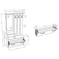Antreu Haaus Lyon 180x85 cm (Artisan Oak) Thumb