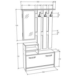 Antreu Haaus Lyon 180x85 cm (White Oak) Thumb