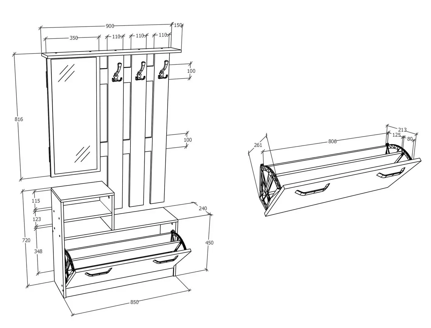 Antreu Haaus Lyon (Anthracite)
