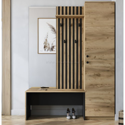 Прихожая Halmar Zaris (Golden Oak/Black)