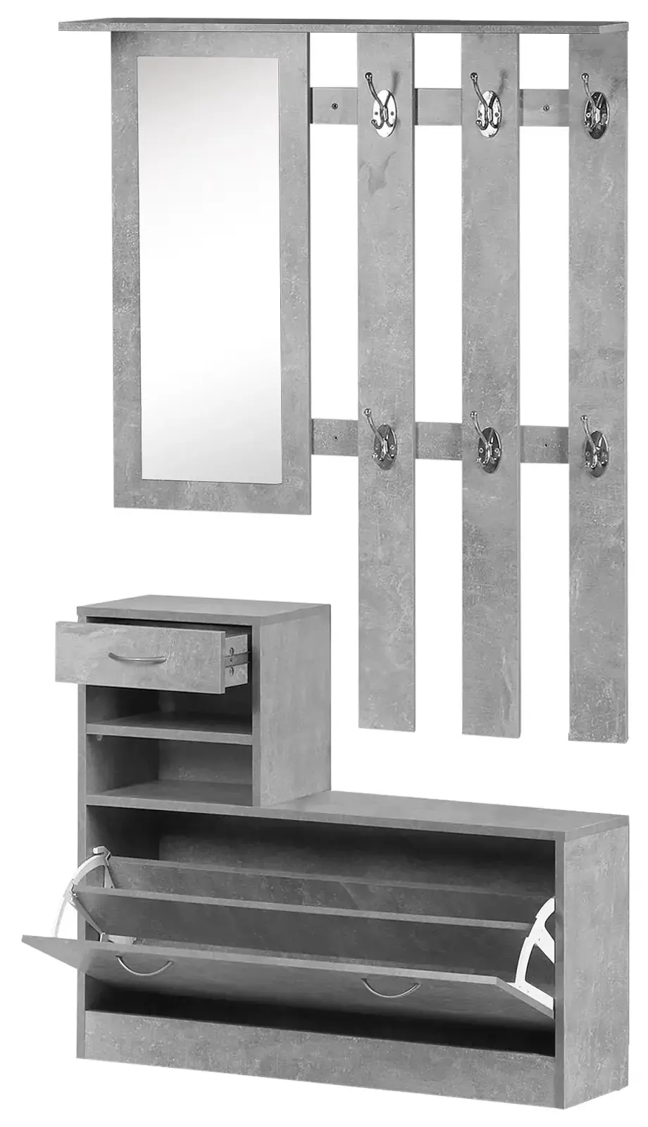 Прихожая Homcom 831-146GY (Grey) - 2