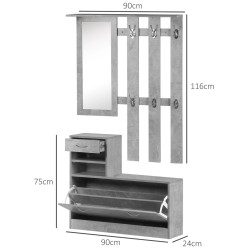 Прихожая Homcom 831-146GY (Grey) Thumb