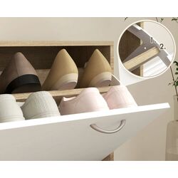 Antreu Homcom 831-146V81ND 90x102 cm (Natural Oak/White) Thumb