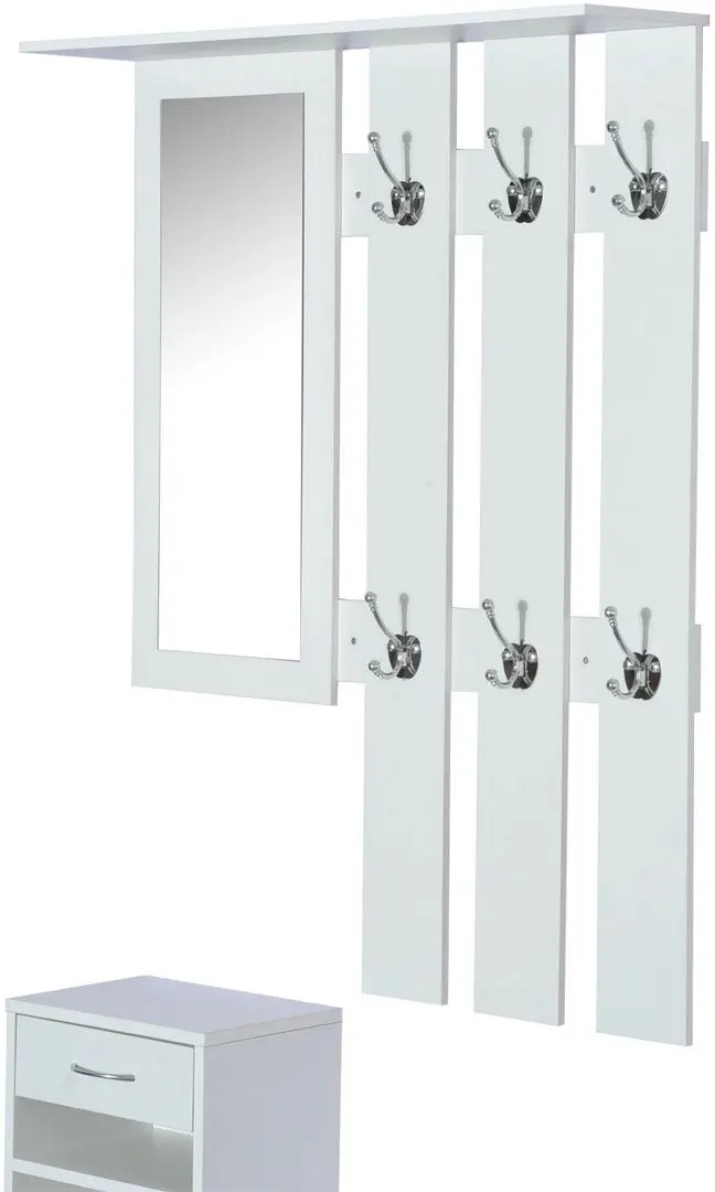 Прихожая Homcom 831-146WT 90x22x220 cm (White) - 4