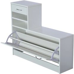 Прихожая Homcom 831-146WT 90x22x220 cm (White) Thumb