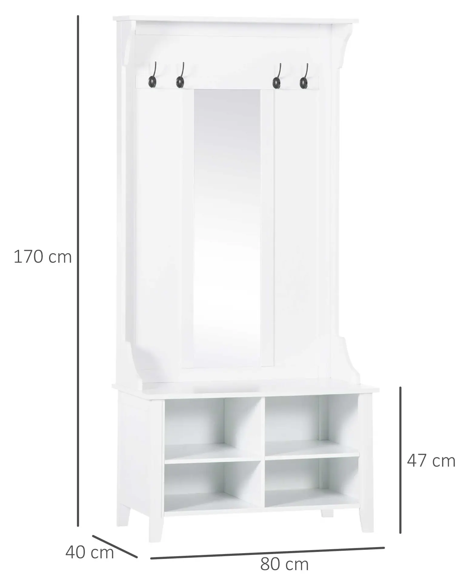 Прихожая Homcom 831-226 (White) - 3