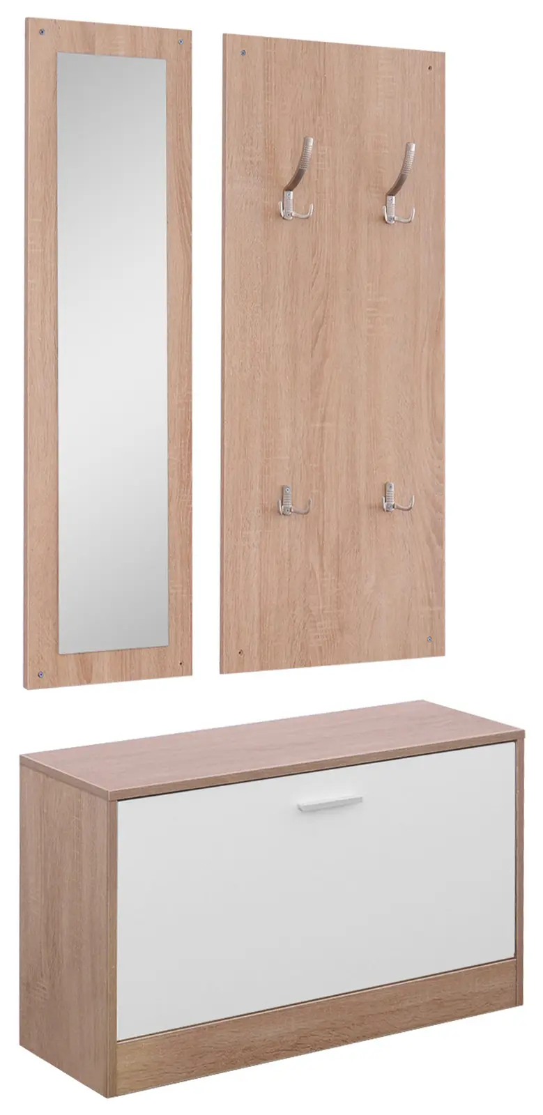 Прихожая Homcom 837-006 (Natural/White) - 2