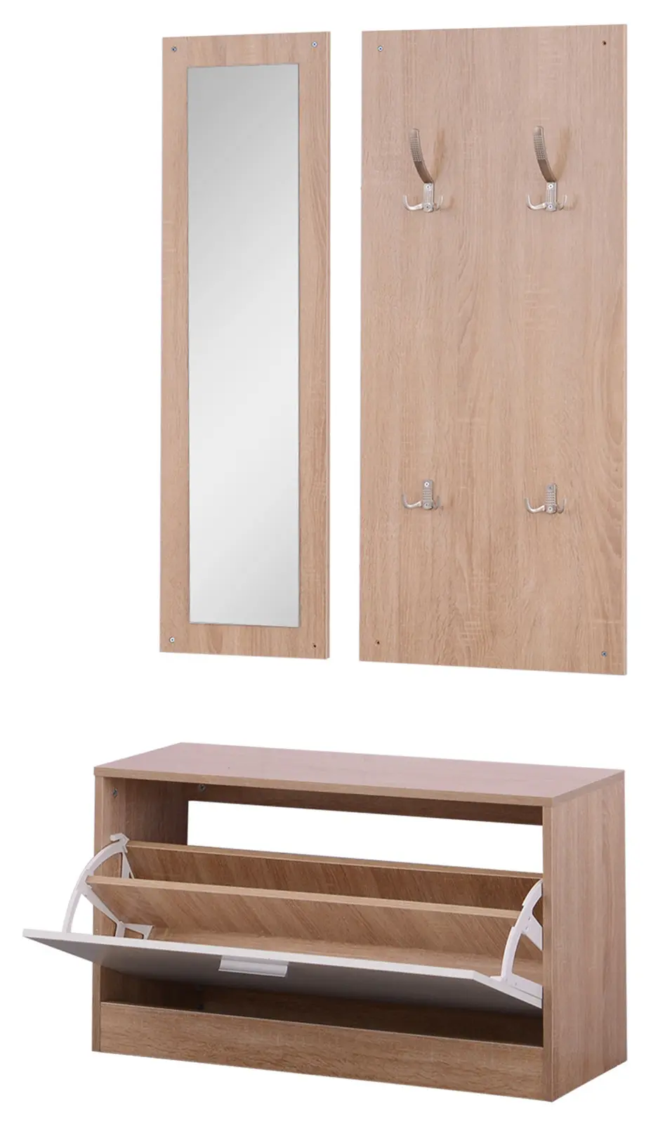 Прихожая Homcom 837-006 (Natural/White) - 3