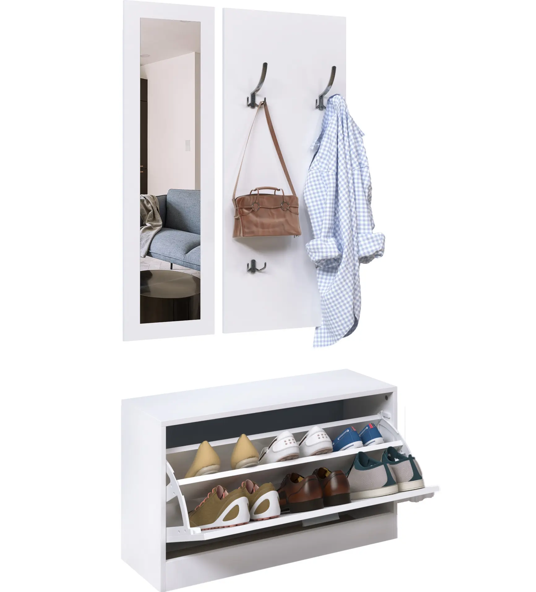 Antreu Homcom 837-006WT(White) - 8