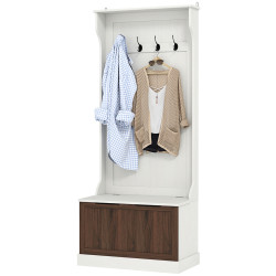 Antreu Homcom 837-031V80BN (White/Brown) Thumb