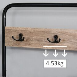 Antreu Homcom 837-097AK 80x30x170 cm (Oak/Black) Thumb