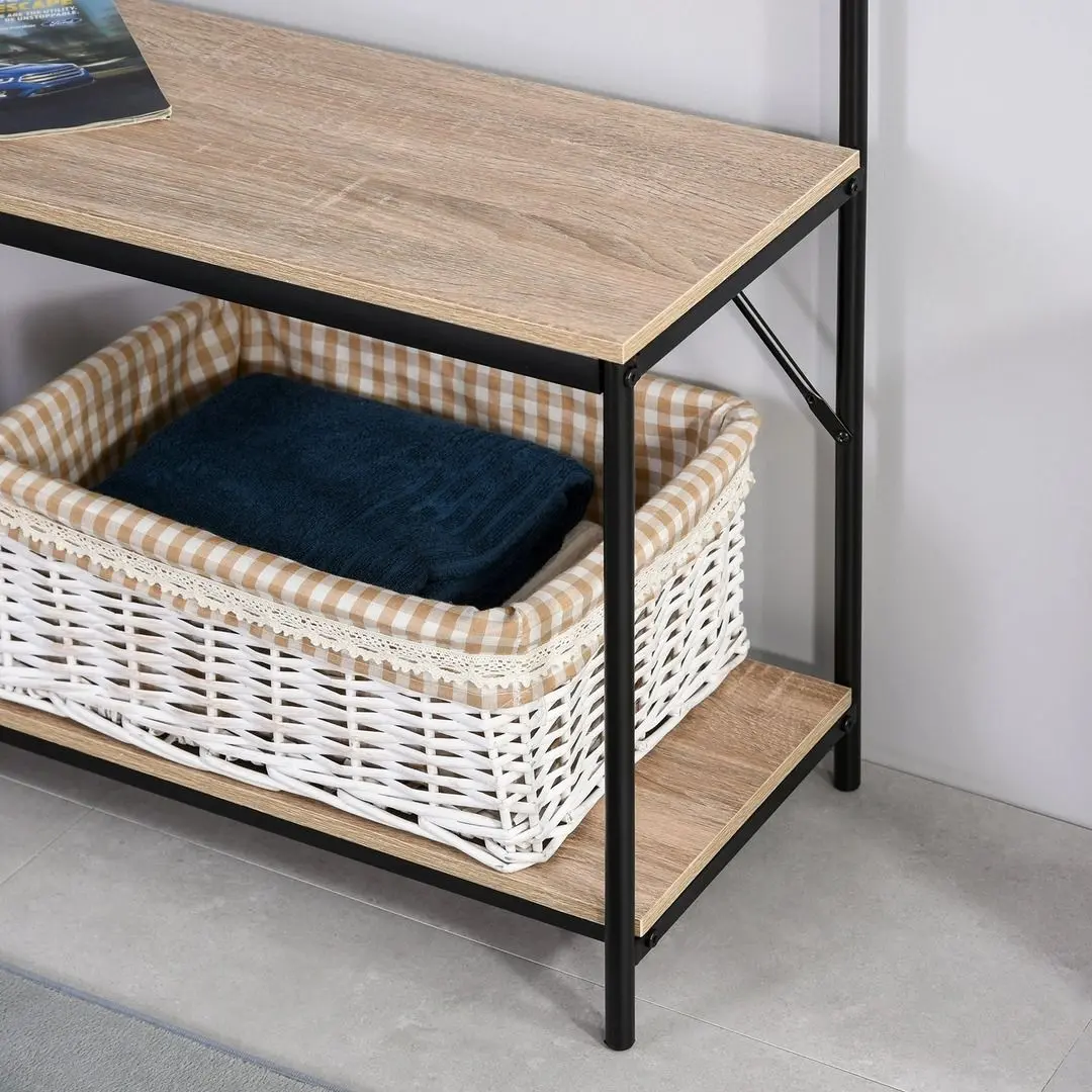 Antreu Homcom 837-097AK 80x30x170 cm (Oak/Black)