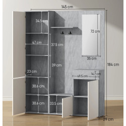 Antreu Homcom 837-256V00GY (White/Grey) Thumb