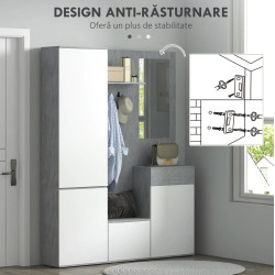 Antreu Homcom 837-256V00GY (White/Grey) Thumb