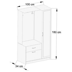 Прихожая Ideal Mobila Carla (White) Thumb